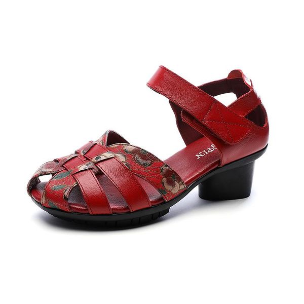 genuine leather sandals women thick heel sweet flowers woven fish mouth summer shoes casual mother, Black
genuine leather sandals women thick heel sweet flowers woven fish mouth summer shoes casual mother, Black