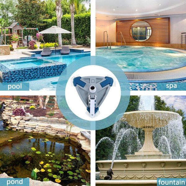 pool & accessories triangle shape weighted swimming vacuum head with angled brush for above ground inground pools spa
pool & accessories triangle shape weighted swimming vacuum head with angled brush for above ground inground pools spa