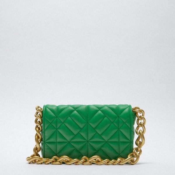 women's shoulder bag with chain, soft green synthetic leather handbag, retro leisure style, waist bags
women's shoulder bag with chain, soft green synthetic leather handbag, retro leisure style, waist bags