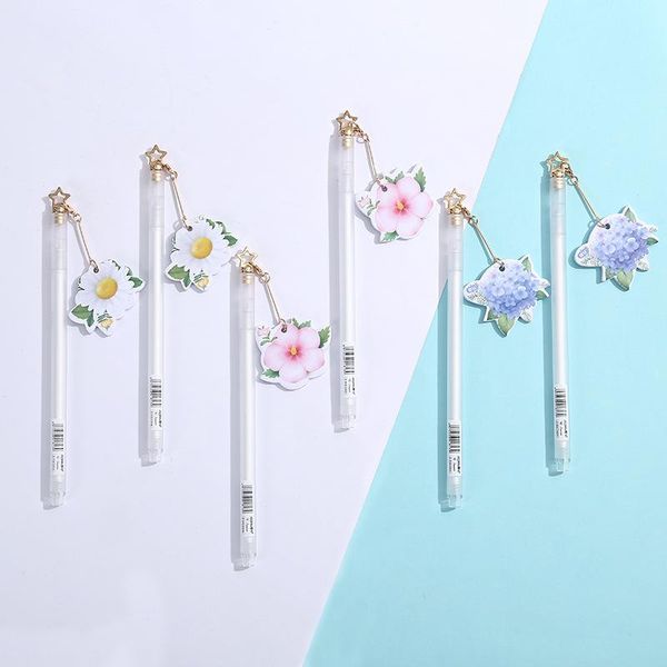 pcs/lot kawaii flower pendant gel pen with memo pad cute 0.5mm neutral pens office school writing supplies stationery gift
pcs/lot kawaii flower pendant gel pen with memo pad cute 0.5mm neutral pens office school writing supplies stationery gift