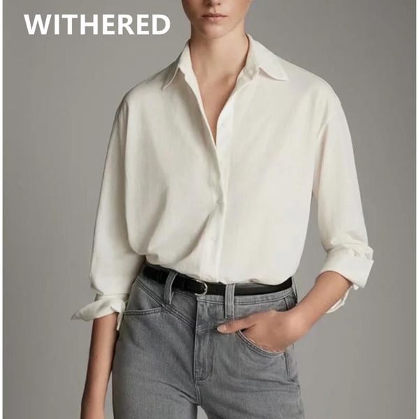 women's blouses & shirts dave&di england style office lady solid simple cotton blouse women blusas mujer de moda 2021 loose shirt women, White
women's blouses & shirts dave&di england style office lady solid simple cotton blouse women blusas mujer de moda 2021 loose shirt women, White