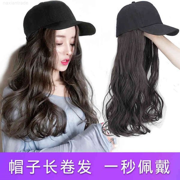summer fashion with big wave net red head set chemical fiber women's long curly hair hat wig, Black
summer fashion with big wave net red head set chemical fiber women's long curly hair hat wig, Black