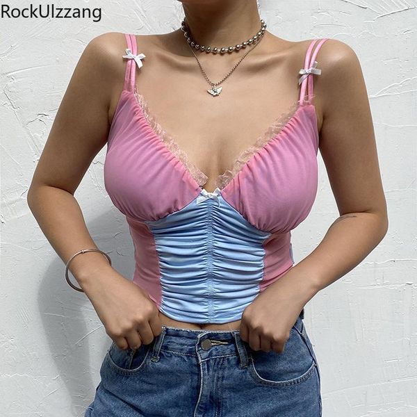 women's tanks & camis stitch lace v-neck bow spaghetti contrast ruched bandage crop lolita cute korean japanese bustier tee short camis, White
women's tanks & camis stitch lace v-neck bow spaghetti contrast ruched bandage crop lolita cute korean japanese bustier tee short camis, White