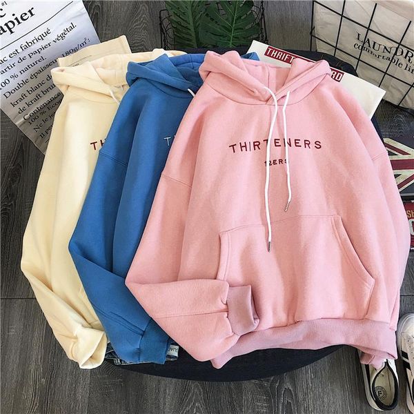 kawaii pullover leisure chic long sleeve women sweatshirt korean candy color hoodies harajuku plus velvet soft loose women's & sweatshi, Black
kawaii pullover leisure chic long sleeve women sweatshirt korean candy color hoodies harajuku plus velvet soft loose women's & sweatshi, Black