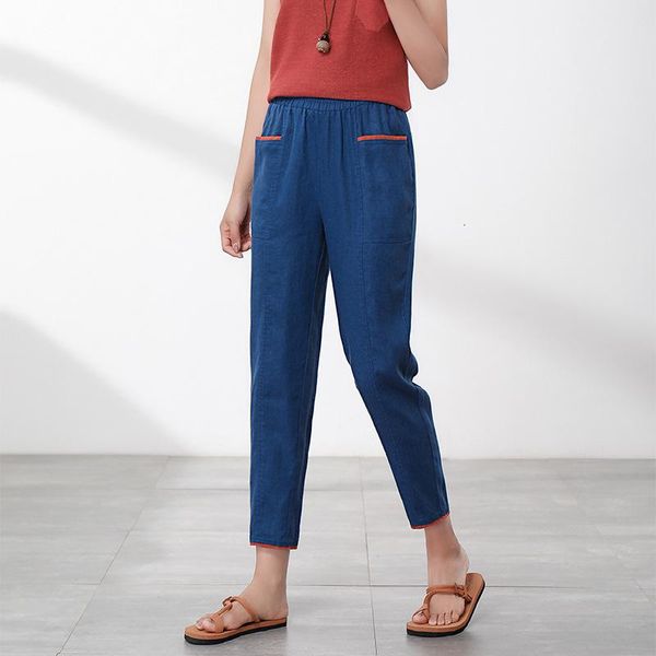 women's pants & capris chke2021 waist haren easy leisure time eight part flax cotton 20210914, Black;white
women's pants & capris chke2021 waist haren easy leisure time eight part flax cotton 20210914, Black;white