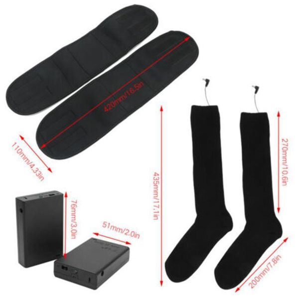 sports socks thicken warmer electric heated rechargeable battery for women men winter outdoor skiing cycling sport, Black
sports socks thicken warmer electric heated rechargeable battery for women men winter outdoor skiing cycling sport, Black