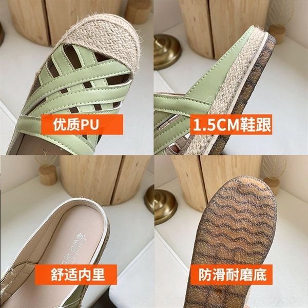 mfft hollow out sals 2020style baotou half fisherman's shoes thick soled sandals and slippersslipperslazy women's shoes, Black
mfft hollow out sals 2020style baotou half fisherman's shoes thick soled sandals and slippersslipperslazy women's shoes, Black