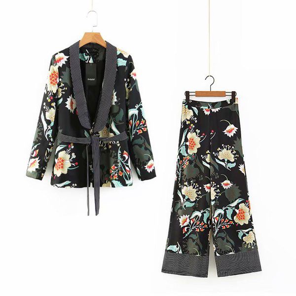 women's suits & blazers geckoistail women elegant streetwear pants and 2 pieces sets 2021 summer kimono sashes v-neck female clothes, White;black
women's suits & blazers geckoistail women elegant streetwear pants and 2 pieces sets 2021 summer kimono sashes v-neck female clothes, White;black