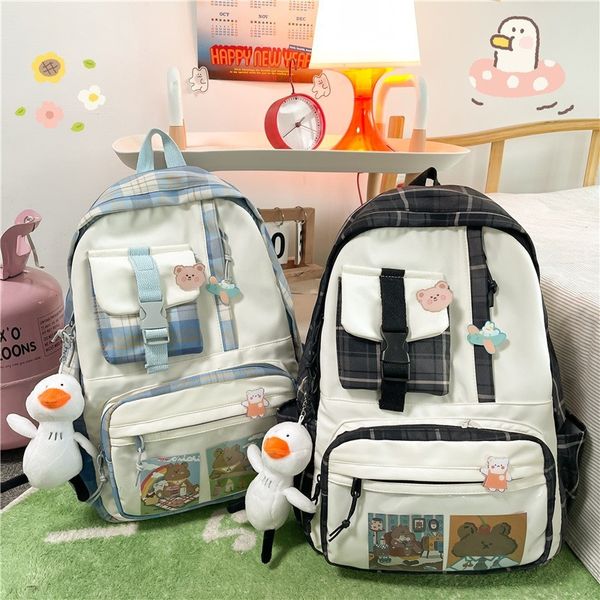 backpack women's summer backpack, cotton school bag, nylon, waterproof, large capacity, with many pockets qh5d
backpack women's summer backpack, cotton school bag, nylon, waterproof, large capacity, with many pockets qh5d