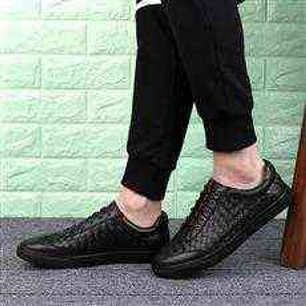 tangzuo shoes b503 woven board , batch , 38-47 standard leather yards, first layer cow, Black
