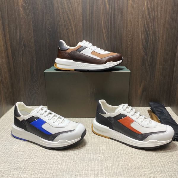 spring 2021 series, men's leather and nylon low-help shoes, match everything but high head-turning, fashion leisure sports version., Black
spring 2021 series, men's leather and nylon low-help shoes, match everything but high head-turning, fashion leisure sports version., Black