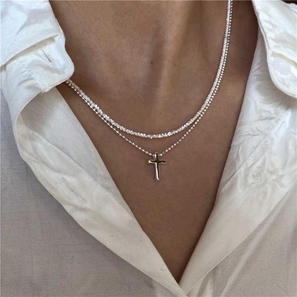 chains silver sterling necklace scintillating collarbone chain cross pendants charm women's party statement jewelry dz748
chains silver sterling necklace scintillating collarbone chain cross pendants charm women's party statement jewelry dz748