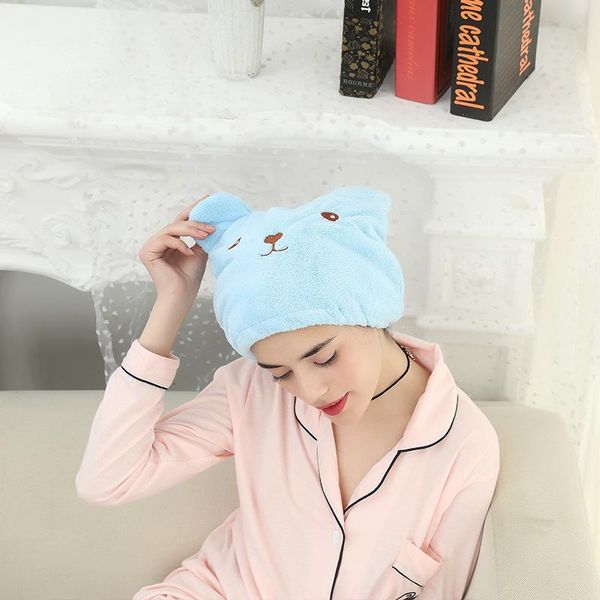 shower caps cartoon cute bear cap for ladys absorbent hair bonnet bathroom accessories resilience quick magic dry hat pink blue
shower caps cartoon cute bear cap for ladys absorbent hair bonnet bathroom accessories resilience quick magic dry hat pink blue