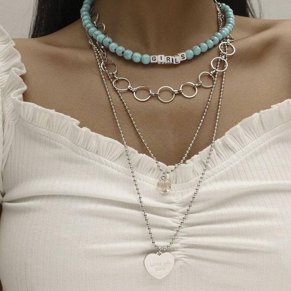 pendant necklaces women's fashion vintage multi-layer heart necklace handmade silver color chain transparent butterfly seed bead
pendant necklaces women's fashion vintage multi-layer heart necklace handmade silver color chain transparent butterfly seed bead