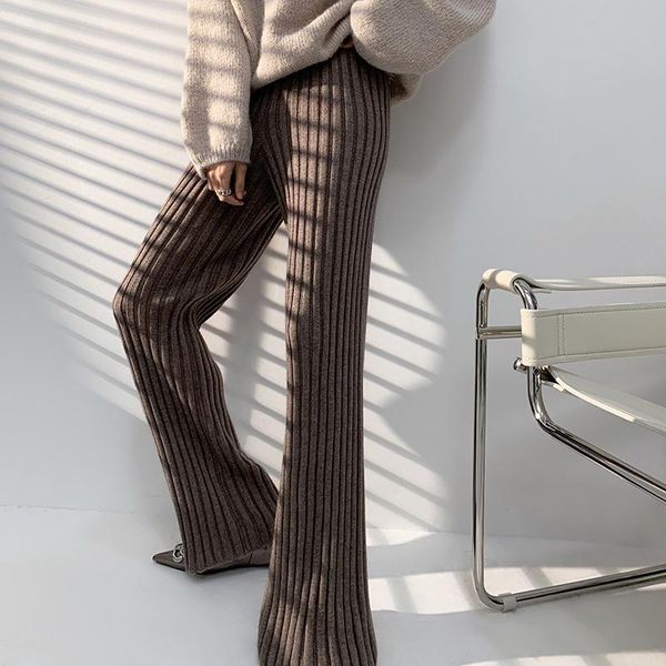 women's pants & capris knitted ribbed high waist wide leg casual pant female 2021 fall winter elastic office lady trousers home clothes, Black;white
women's pants & capris knitted ribbed high waist wide leg casual pant female 2021 fall winter elastic office lady trousers home clothes, Black;white
