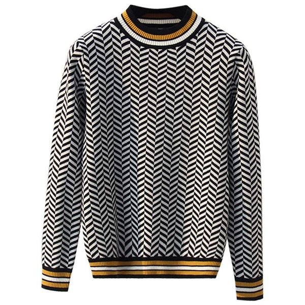 women's sweaters fashion 2021 autumn women o neck long sleeve striped sweater casual thick warm knitted, White;black
women's sweaters fashion 2021 autumn women o neck long sleeve striped sweater casual thick warm knitted, White;black