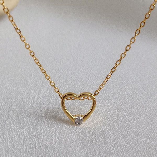 chains s925 sterling silver necklace female south korea east gate zircon hollow heart christmas gift custom
chains s925 sterling silver necklace female south korea east gate zircon hollow heart christmas gift custom
