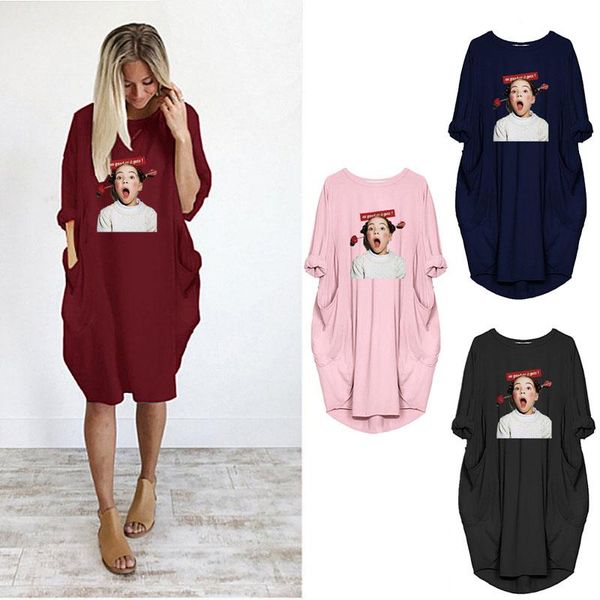 women cute girls print dress 2021 long sleeve pocket loose spring thin letter casual party plus size 5xl dresses vestido, Black;gray
women cute girls print dress 2021 long sleeve pocket loose spring thin letter casual party plus size 5xl dresses vestido, Black;gray