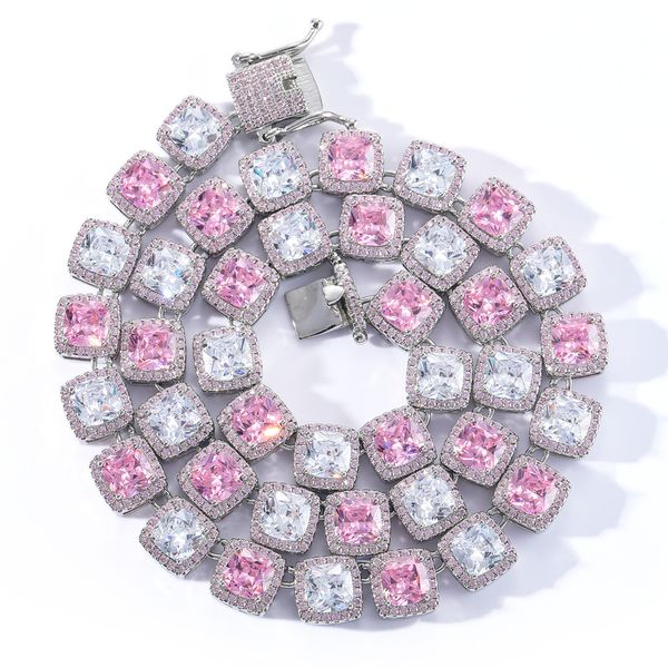 18k white yellow gold plated 10mm 16-22inch bling clear pink cz tennis chain necklace for men bling chain necklace bracelet gift, Silver
18k white yellow gold plated 10mm 16-22inch bling clear pink cz tennis chain necklace for men bling chain necklace bracelet gift, Silver