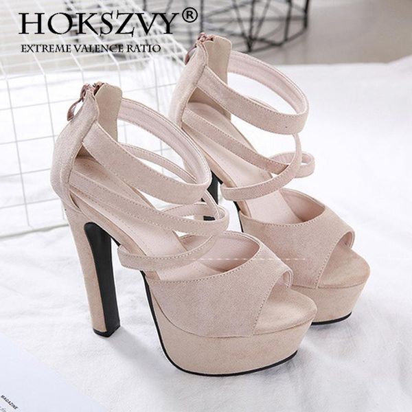 hollow suede solid women's shoes roman platform high heel thick fish mouth sandals womans cwf, Black
hollow suede solid women's shoes roman platform high heel thick fish mouth sandals womans cwf, Black