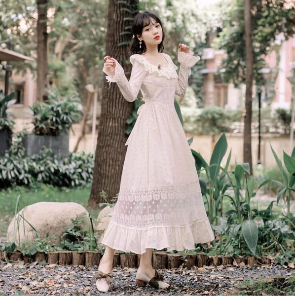 casual dresses autumn 2021 vintage elegant white dress women slim waist swing long sleeve party maxi vestidos, Black;gray
casual dresses autumn 2021 vintage elegant white dress women slim waist swing long sleeve party maxi vestidos, Black;gray