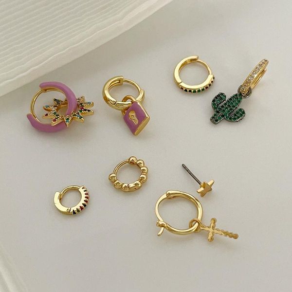 stud yangliujia stainless steel cross long zircon earrings retro fashion punk copper suit women jewelry gothic accessories, Golden;silver
stud yangliujia stainless steel cross long zircon earrings retro fashion punk copper suit women jewelry gothic accessories, Golden;silver