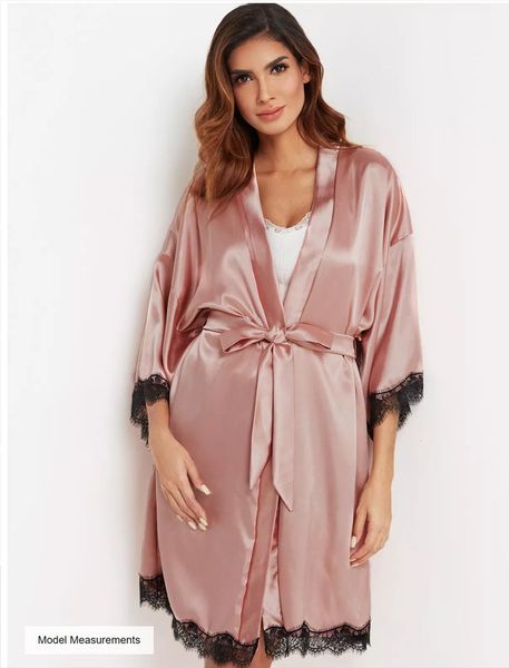 satin short kimono bridesmaids lingerie womens sleepwears robes bathrobes dressing gown, Black;red
satin short kimono bridesmaids lingerie womens sleepwears robes bathrobes dressing gown, Black;red