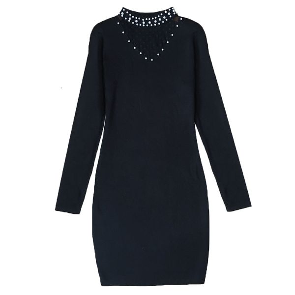 dress 2021 spring female black beading ed in knife high bodycon elastic sweater, Black;gray
dress 2021 spring female black beading ed in knife high bodycon elastic sweater, Black;gray