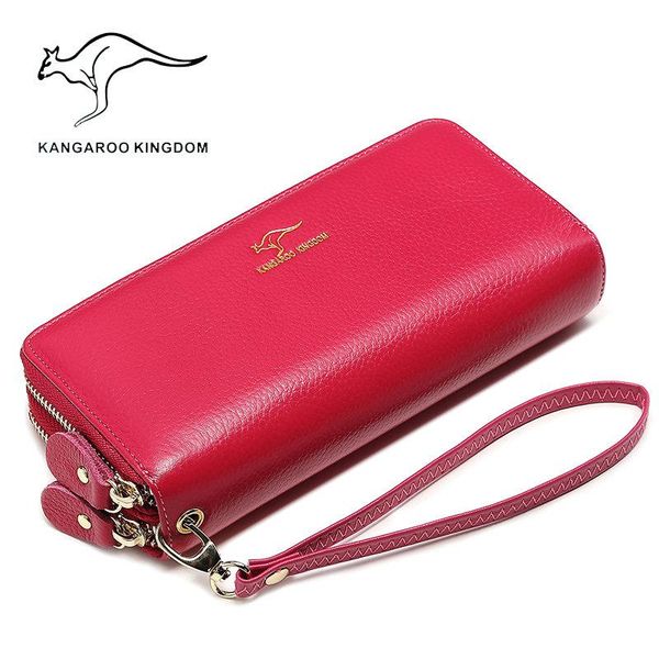 wallets kangaroo kingdom luxury women genuine leather long double zipper lady clutch purse wallet, Red;black
wallets kangaroo kingdom luxury women genuine leather long double zipper lady clutch purse wallet, Red;black