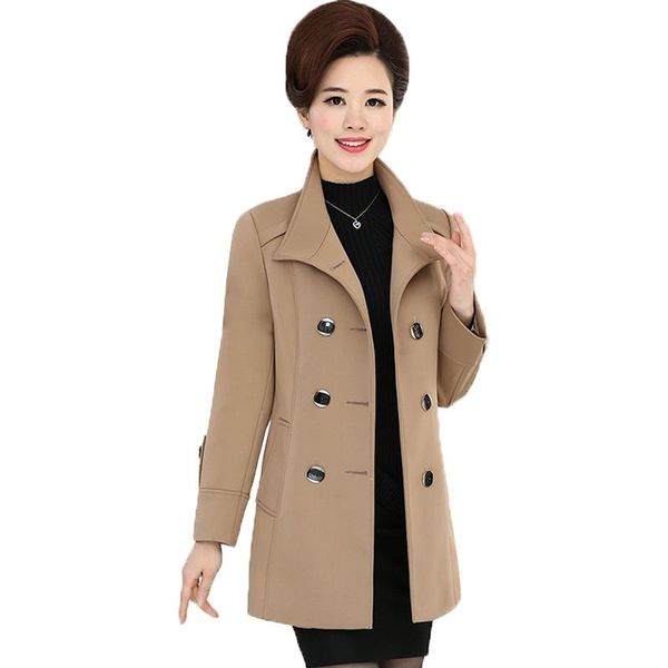women's trench coats middle-aged women windbreaker autumn winter jackets and elegant warm coat plus size 5xl jacket mother dress, Tan;black
women's trench coats middle-aged women windbreaker autumn winter jackets and elegant warm coat plus size 5xl jacket mother dress, Tan;black