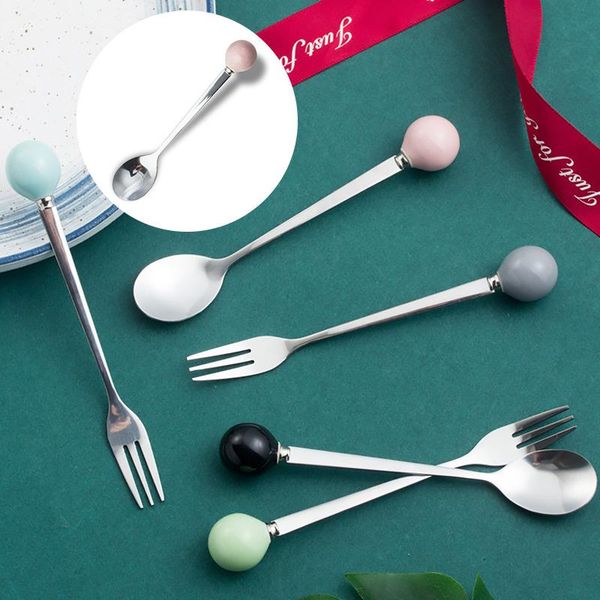 forks 1pcs color ceramic handle spoon japan and south korea creative stainless steel fruit fork mixing
forks 1pcs color ceramic handle spoon japan and south korea creative stainless steel fruit fork mixing