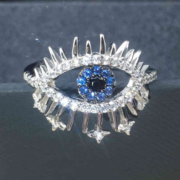 band rings finger version a family s925 sterling silver women's crystal diamond eye personalized index jewelry fashion
band rings finger version a family s925 sterling silver women's crystal diamond eye personalized index jewelry fashion