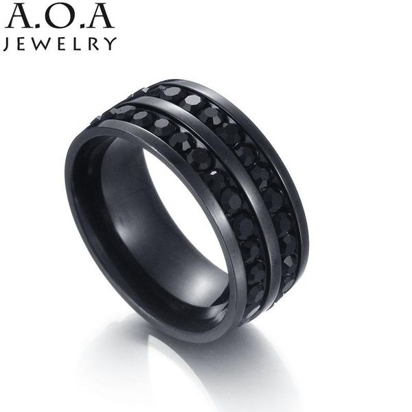 wedding rings 316l stainless steel black cz stone ring simple duoble rows crystal for gift, Slivery;golden
wedding rings 316l stainless steel black cz stone ring simple duoble rows crystal for gift, Slivery;golden