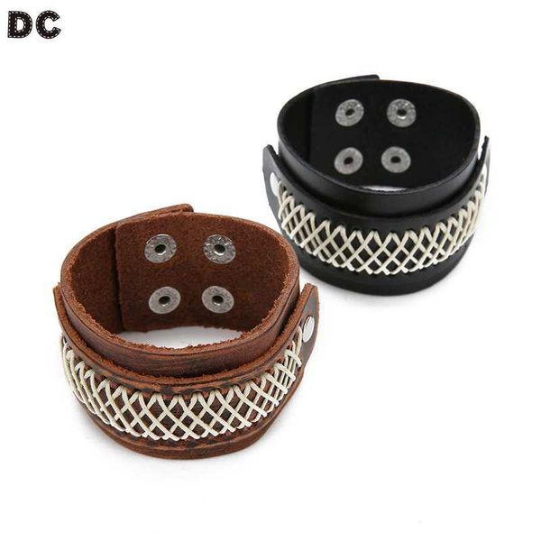 charm bracelets punk pure leather for fashion personality vintage men women charming wrist trinkets gifts bangles, Golden;silver
charm bracelets punk pure leather for fashion personality vintage men women charming wrist trinkets gifts bangles, Golden;silver