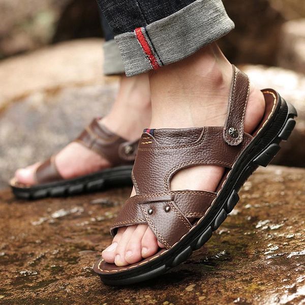 sandals 2021 summer men's outdoor non-slip breathable shoes fashion trend beach sandalias men slippers, Black
sandals 2021 summer men's outdoor non-slip breathable shoes fashion trend beach sandalias men slippers, Black
