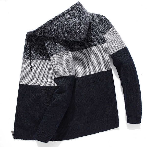 korean hooded sweater clothes for men fleece knitted striped men's hoodies cardigan coat winter zipper oversized sweater hombre 210601, White;black
korean hooded sweater clothes for men fleece knitted striped men's hoodies cardigan coat winter zipper oversized sweater hombre 210601, White;black