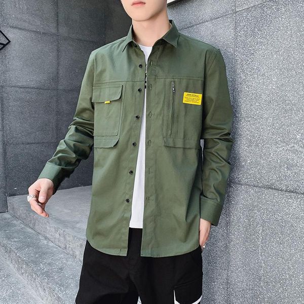 spring summer models korean men version of the trend loose casual youth solid color long-sleeved shirt streetwear men's shirts, White;black
spring summer models korean men version of the trend loose casual youth solid color long-sleeved shirt streetwear men's shirts, White;black