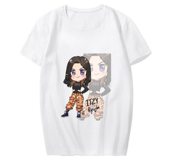 kpop itzy member cartoon image printing o neck short sleeve t shirt for summer fans supportive loose t-shirt women's, White
kpop itzy member cartoon image printing o neck short sleeve t shirt for summer fans supportive loose t-shirt women's, White