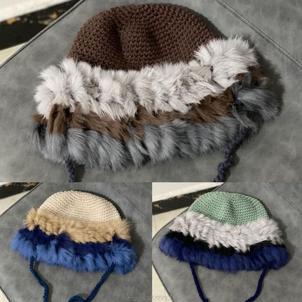 berets personality crochet beanie cap wool hat fall winter windproof christmas gift for mother grandmother girlfriend o19 21 dropship, Blue;gray
berets personality crochet beanie cap wool hat fall winter windproof christmas gift for mother grandmother girlfriend o19 21 dropship, Blue;gray