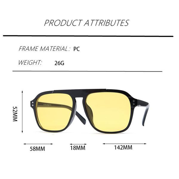 sunglasses 2021 oversized frame wide beam minimalism for women est trendy multiple colors sun glasses ladies, White;black
sunglasses 2021 oversized frame wide beam minimalism for women est trendy multiple colors sun glasses ladies, White;black