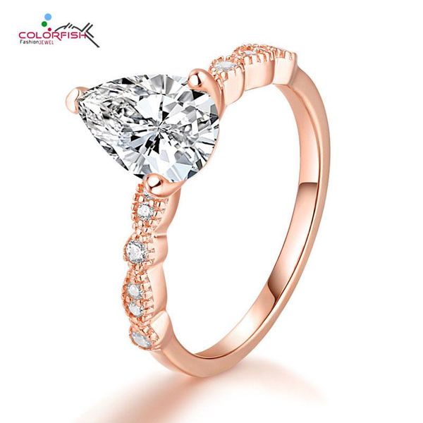 cluster rings colorfish rose gold color 100% 925 sterling silver pear cut cubic zirconia engagement trendy jewelry for women party gifts, Golden;silver
cluster rings colorfish rose gold color 100% 925 sterling silver pear cut cubic zirconia engagement trendy jewelry for women party gifts, Golden;silver