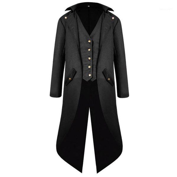 tuxedo men middle ages vintage clothing male black green purple white length punk retro for stage performance men's trench coats, Tan;black
tuxedo men middle ages vintage clothing male black green purple white length punk retro for stage performance men's trench coats, Tan;black