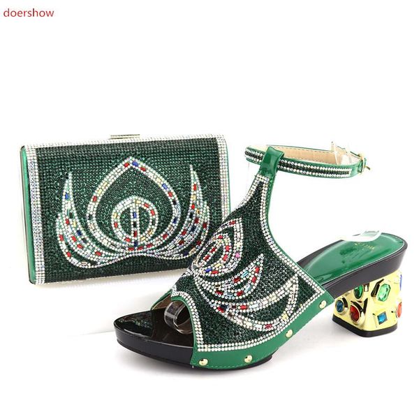 doershow italian shoes and bag sets women set african matching decorated qv1-15 dress, Black
doershow italian shoes and bag sets women set african matching decorated qv1-15 dress, Black