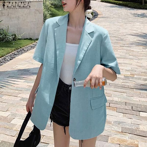 women's suits & blazers office lady women 2022 summer elegant blazer casual short sleeve lapel coats loose pockets outwears plus size, White;black
women's suits & blazers office lady women 2022 summer elegant blazer casual short sleeve lapel coats loose pockets outwears plus size, White;black