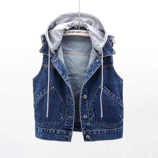 women's vests sleeveless women denim vest loose removable hooded waistcoat casual female jeans plus size 5xl spring fall as1431, Black;white
women's vests sleeveless women denim vest loose removable hooded waistcoat casual female jeans plus size 5xl spring fall as1431, Black;white