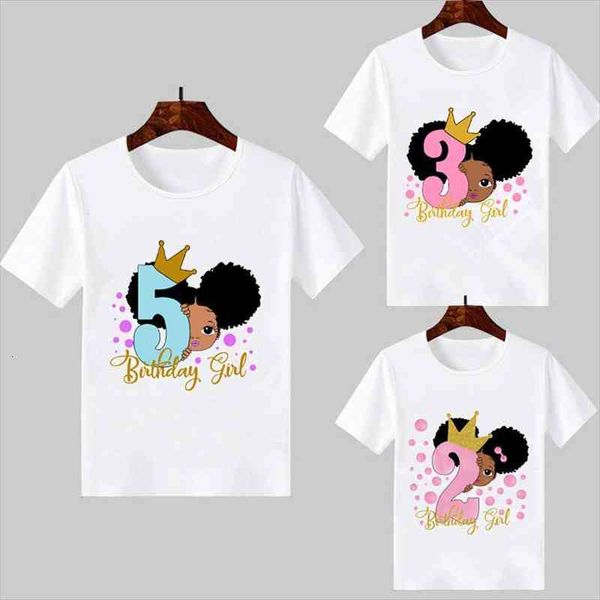 cute little black melanin princess print girl t-shirt for birthday kids funny t shirts 1 2 3 4 5 6, Blue 
cute little black melanin princess print girl t-shirt for birthday kids funny t shirts 1 2 3 4 5 6, Blue