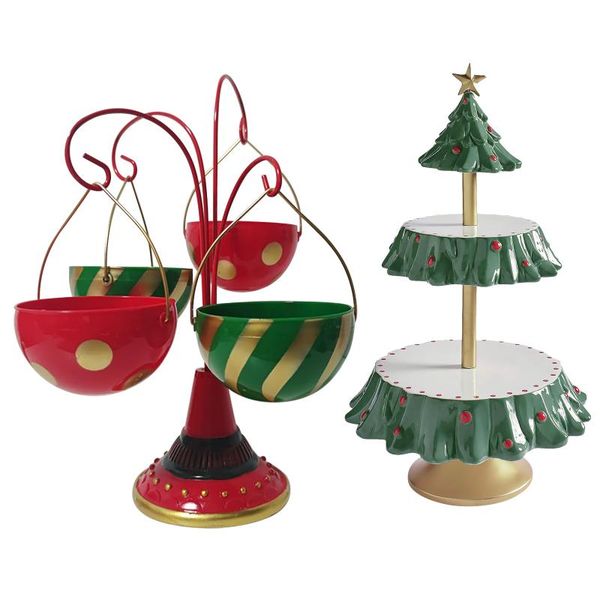 hooks & rails christmas snack stand two-tier food serving tray cupcake holder dessert bread candy bowl display for party decoration
hooks & rails christmas snack stand two-tier food serving tray cupcake holder dessert bread candy bowl display for party decoration