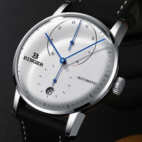swiss binger men's watch automatic mechanical gentlemen's watches male japan movement white business relogio masculino b-1187g-7, Slivery;brown
swiss binger men's watch automatic mechanical gentlemen's watches male japan movement white business relogio masculino b-1187g-7, Slivery;brown