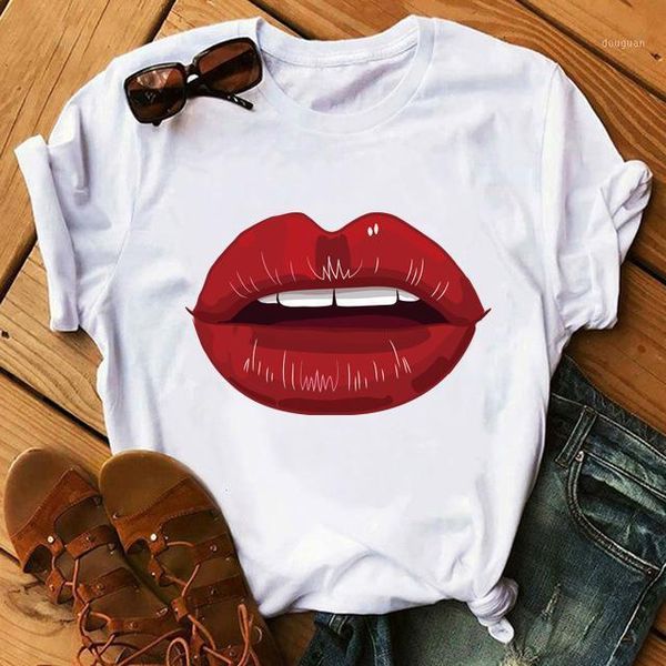 women's t-shirt 2021 fashion casual red lip short sleeve black lady t-shirts female summer creativity zipper lips, White
women's t-shirt 2021 fashion casual red lip short sleeve black lady t-shirts female summer creativity zipper lips, White