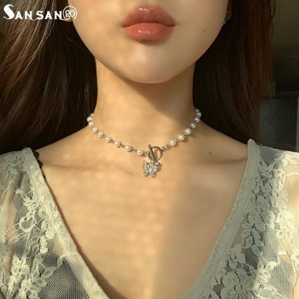 chokers fashion creative butterfly necklace zircon rhinestone pearl for women party decoration jewelry accessories, Golden;silver
chokers fashion creative butterfly necklace zircon rhinestone pearl for women party decoration jewelry accessories, Golden;silver